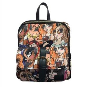 Sand One Collage backpack bag.